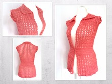 crochet pattern summer vest size 36-46