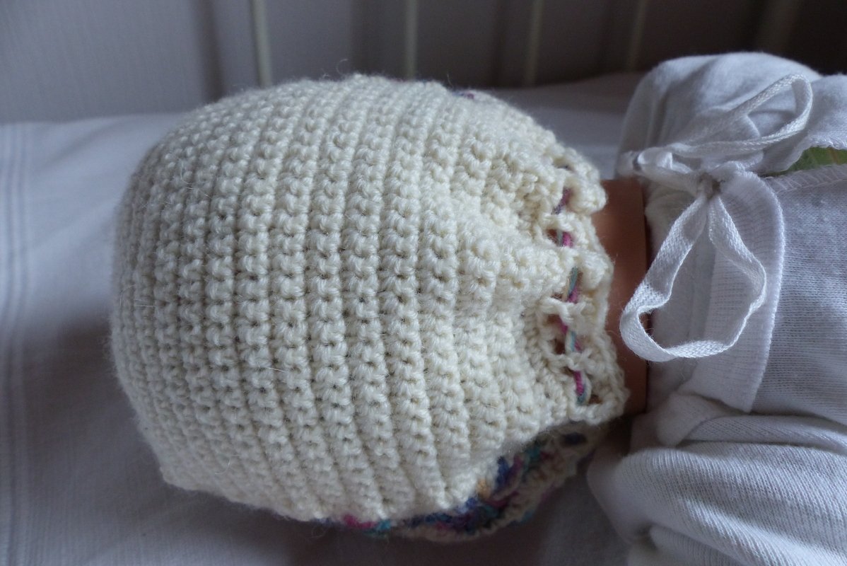 Häkelanleitung Babymütze / Haube "Strahlensonne" - Bild 2