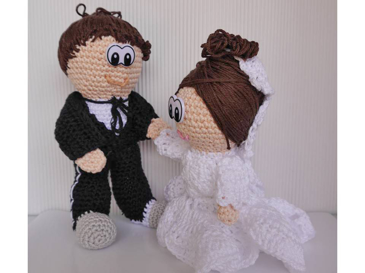 Braut & Bräutigam - Häkelanleitung Geldgeschenk
