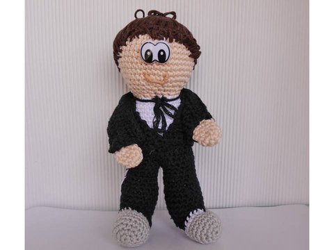Bräutigam - Häkelanleitung Amigurumi Puppe