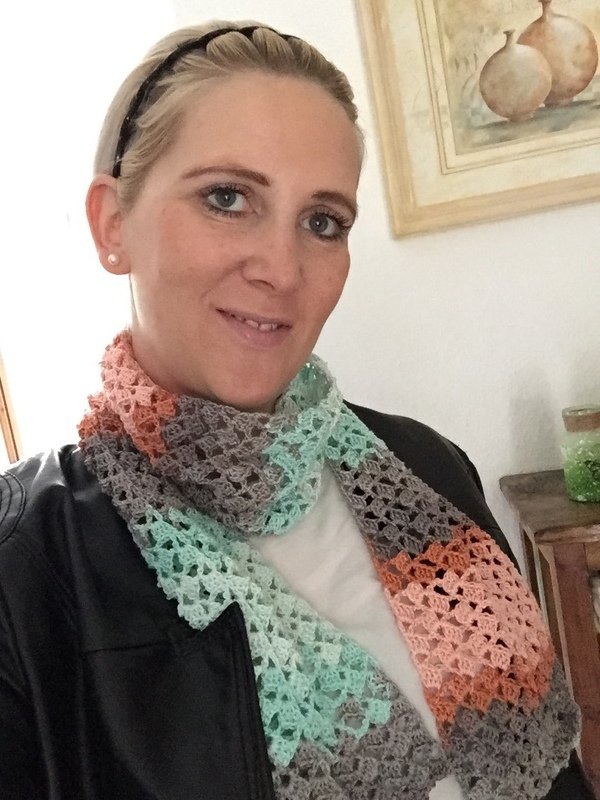 Schal/-Loop häkeln, Anleitung für beide Varianten - Bild 3