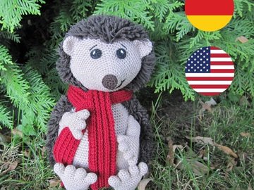 Igel Malte der Türstopper Häkelanleitung