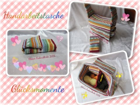 Handarbeitstasche Glücksmomente, Häkelanleitung