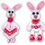 Spar-Set 2 in 1: Kuscheltier und Schmusetuch "Hase"
