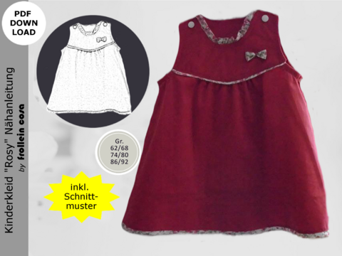 Nähanleitung Kinderkleid "Rosy"