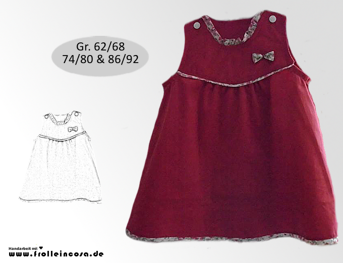 Nähanleitung Kinderkleid "Rosy"