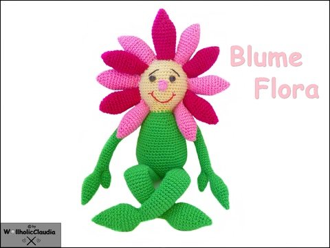 Häkelanleitung Blume Flora