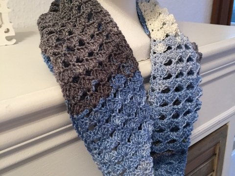 Häkelanleitung Schal/-Loop "Wellenzauber" - Anleitung für beide Varianten 