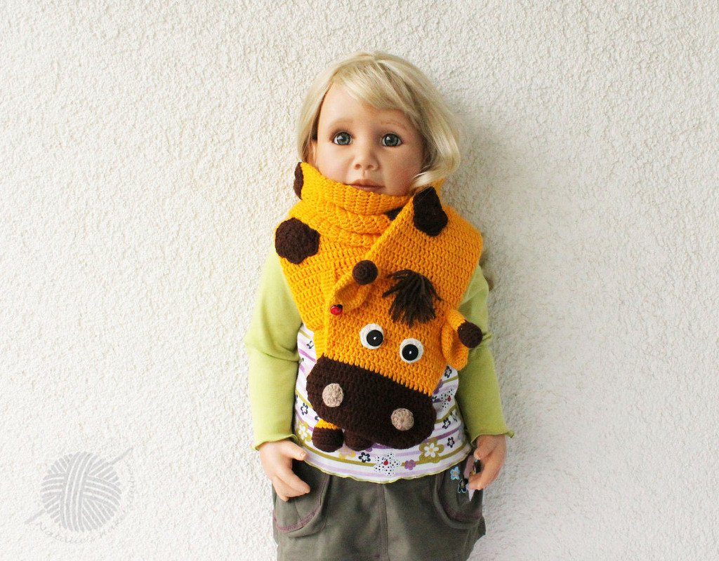 Set 3 in 1: Schal "Kater", "Giraffe", "Panda" - Bild 7