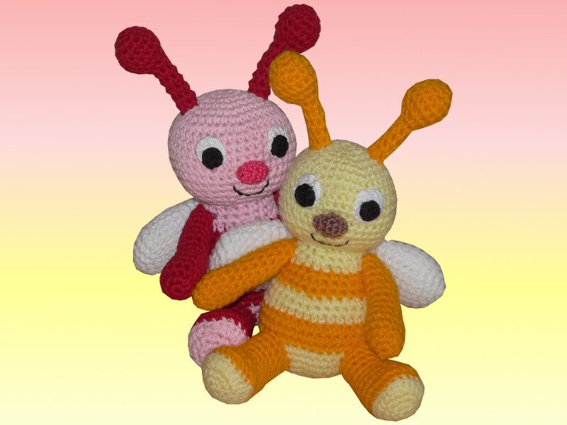 Häkelanleitung Tipsi die Hummel und ihre Schwester Fipsi - Bild 5