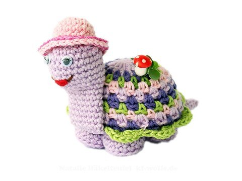 Dekofigur: Schildkröte Oma, ca. 8 cm