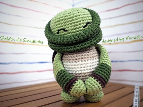 Häkelanleitung Sheldon die Schildkröte