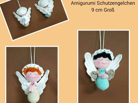 Anleitung Amigurumi Schutzengelchen 9 cm Groß