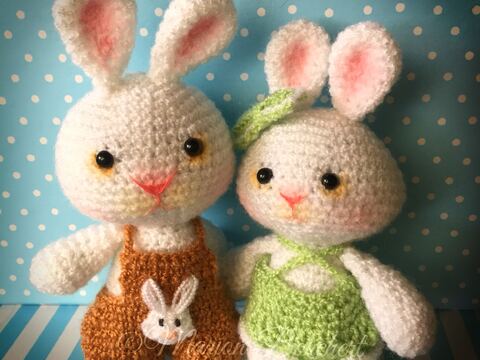 Häschen Mini und Stups - Häkelanleitung