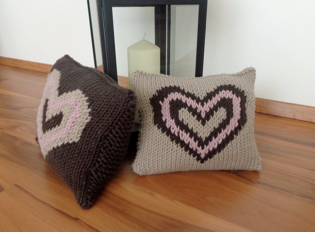 Strickanleitung für Duftkissen/Duftpolster | Homeware Duftkissen *Herzilein* - Bild 3