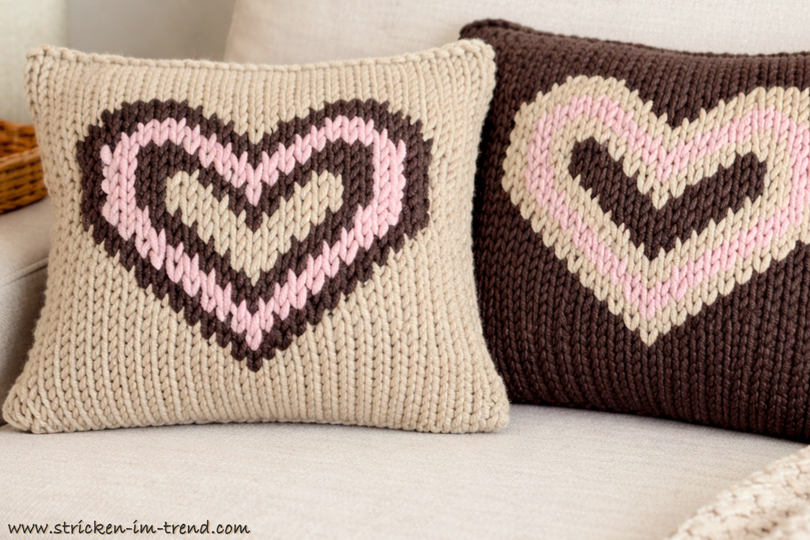 Strickanleitung Dekokissen Herzilein | Herzkissen Duftkissen | HomeWare #2