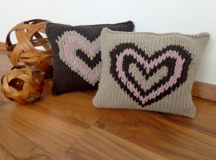 Strickanleitung für Duftkissen/Duftpolster | Homeware Duftkissen *Herzilein*
