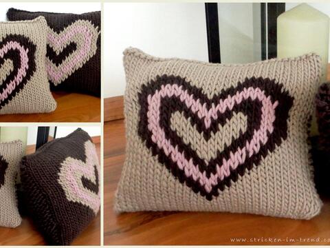Strickanleitung für Duftkissen/Duftpolster | Homeware Duftkissen *Herzilein*