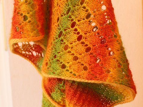 Marrakesch, Strickanleitung für ein Schultertuch