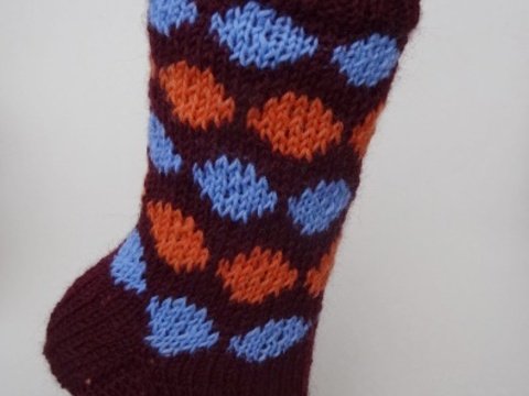 Strickanleitung Socken mit Kreismuster, Gr. 37/38
