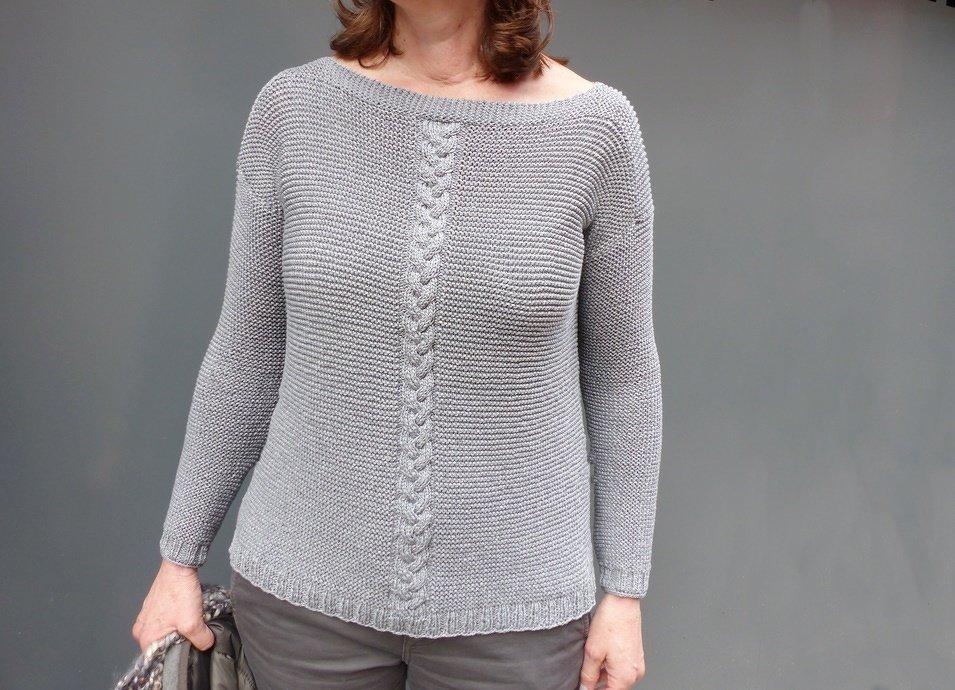 Strickpullover mit Zopfmuster, E-Book  Gr. s - xl - Bild 3