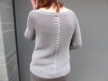 Strickpullover mit Zopfmuster, E-Book Gr. s - xl