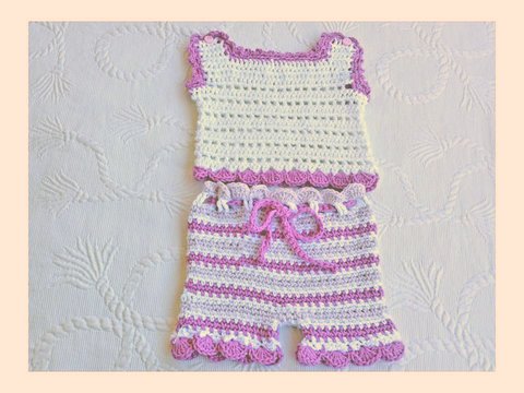 Häkelanleitung Hose und Top Größe 50-92 Summer Baby Kollektion No.1