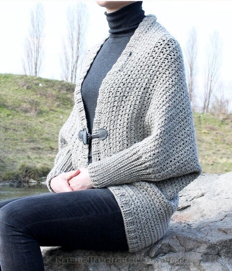 Cardigan "Companion" (Sternchenmuster, Gr. 36-46)