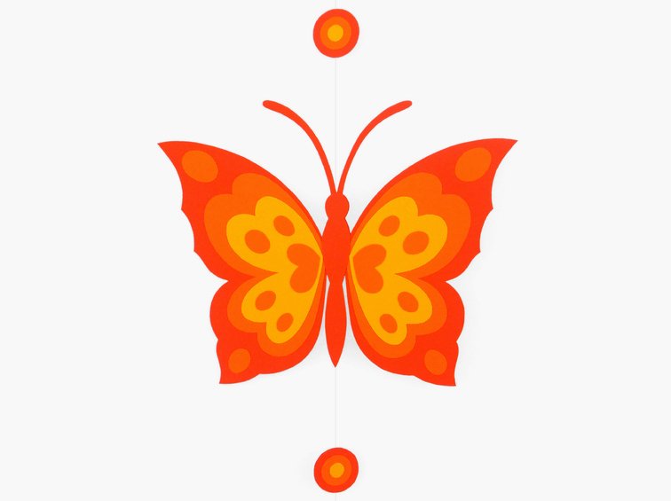 Schmetterlingskette – Bastelvorlagen mit Anleitung - Bild 2