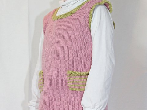 Strickanleitung Kleid Greta in den Größen 98 bis 128, von 3 bis 8 Jahre