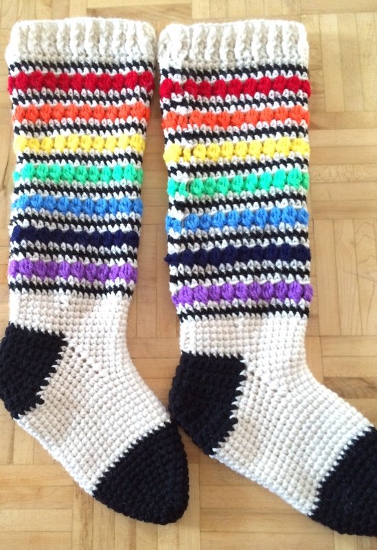 Crochet Rainbow Socks PDF Pattern Crochet Rainbow Socks PDF Pattern
