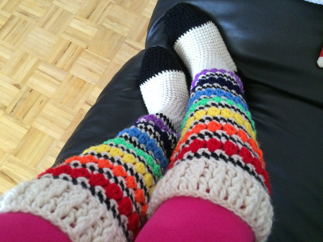 Crochet Rainbow Socks PDF Pattern Crochet Rainbow Socks PDF Pattern