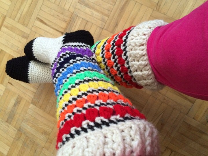 Crochet Rainbow Socks PDF Pattern Crochet Rainbow Socks PDF Pattern
