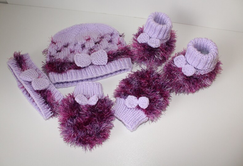 Strickanleitung Baby-Kuschelset, 4-teilig, ca. 3 - 9 Monate