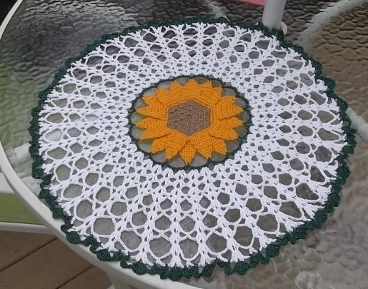 Double Petal Sunflower Doily - Image 2