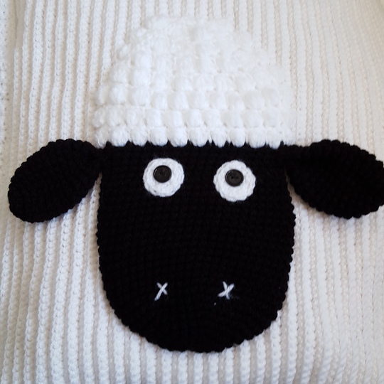 37 Häkelanleitung Fußsack Baby und Kind Schaf PDF