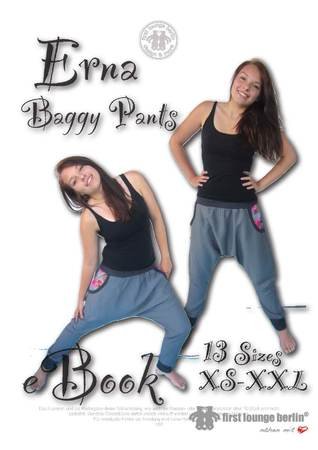 US-Erna *** E-Book Pdf instant Download - hip trousers with side pockets sewing patterns size xs-xxl - designed and handmade with Love by firstloungeberlin