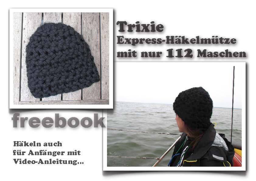 Trixie Express Häkelmütze E-Book PDF-Datei mit Video-Anleitung Handmade with Love by firstloungeberlin