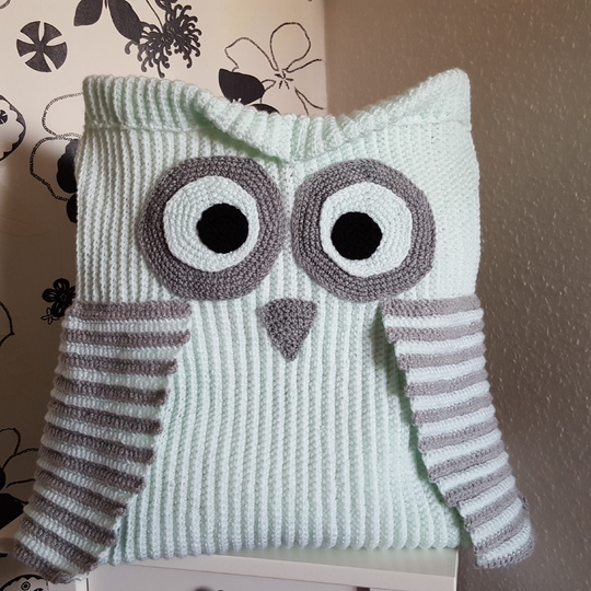 38 Häkelanleitung Fußsack Eule Baby und Kleinkind