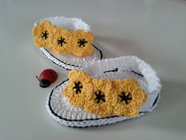 Baby FlipFlops with Flowers