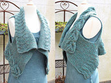 Strickanleitung Weste Bolero "Anouk", Größen 36 - 50