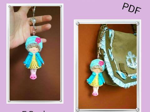 Häkelanleitung Taschenbaumler " Lea " 12 cm Groß