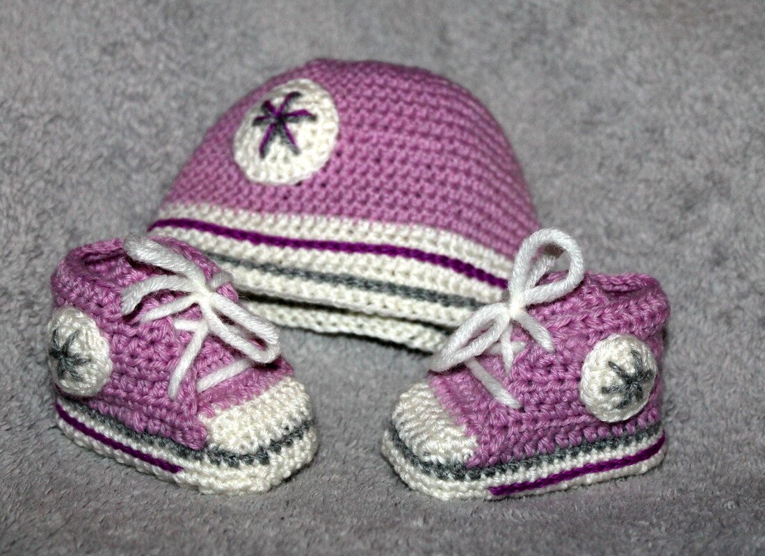 New born set sneakers and cap crochet pattern - Image 6