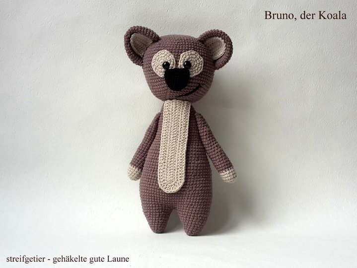 Häkelanleitung Bruno, der Koala