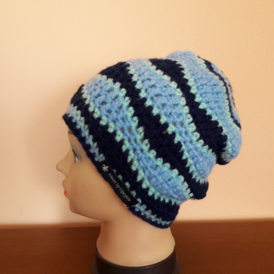 Häkelanleitung Beanie Unisex „WAVE“ | Mütze mit Wellenmuster | Größe M–L