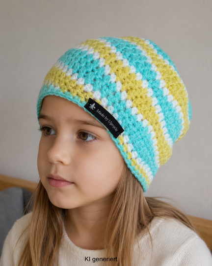 Häkelanleitung Beanie Unisex „WAVE“ | Mütze mit Wellenmuster | Größe M–L