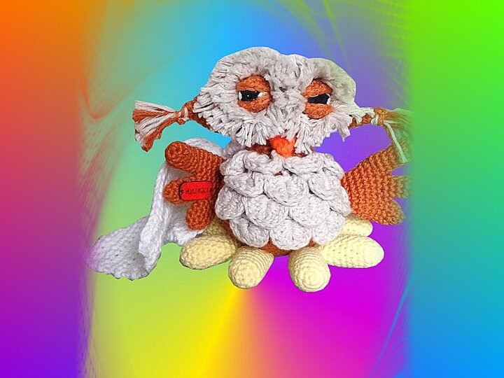 Häkelanleitung - Müde Eule Josi