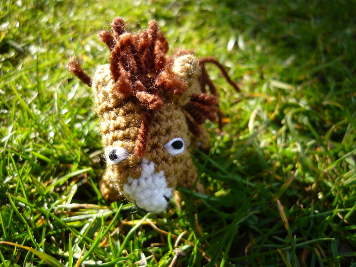 Häkelanleitung Pferd Schlüsselanhänger / Geschenkanhänger