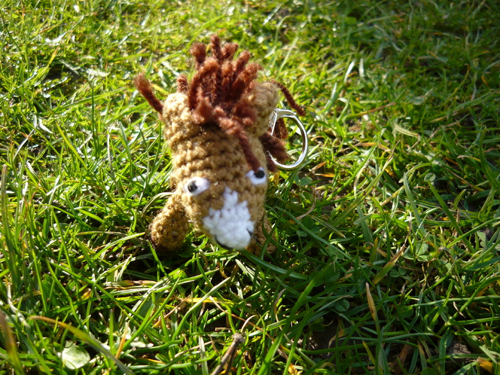 Häkelanleitung Pferd Schlüsselanhänger / Geschenkanhänger