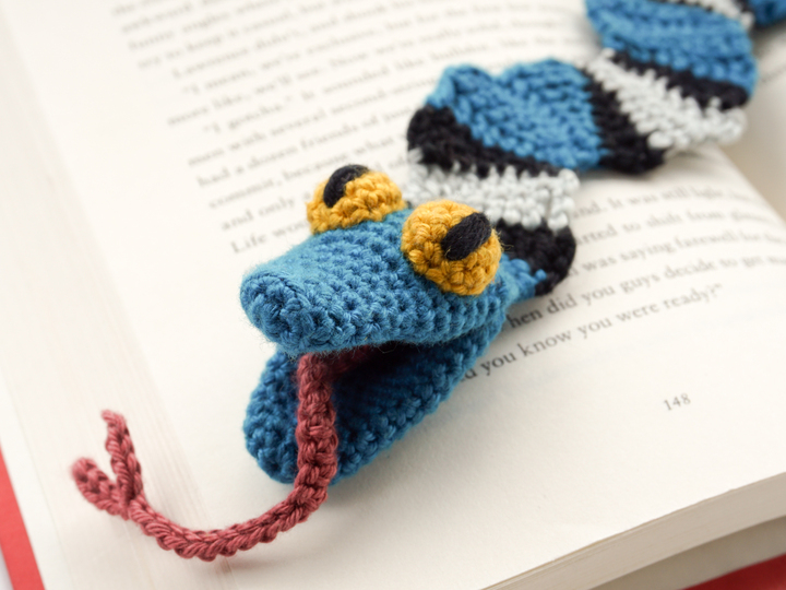 Amigurumi Crochet Snake Bookmark